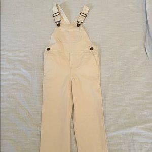 Little English Girl’s Cream Overalls
